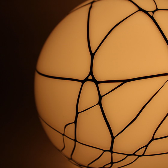 Image 1 of Round Glass Pattern Lamp