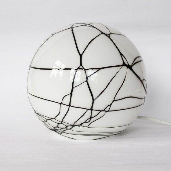 Image 1 of Round Glass Pattern Lamp