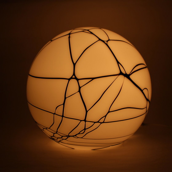 Image 1 of Round Glass Pattern Lamp