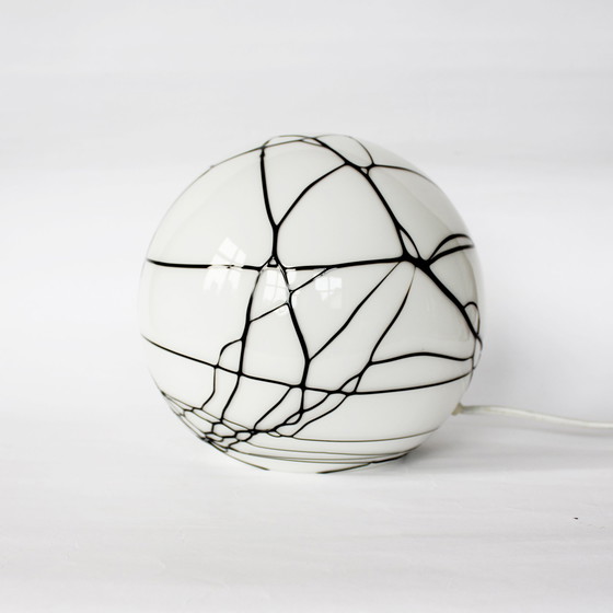 Image 1 of Round Glass Pattern Lamp