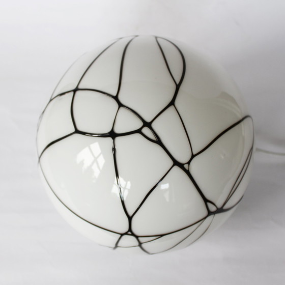 Image 1 of Round Glass Pattern Lamp