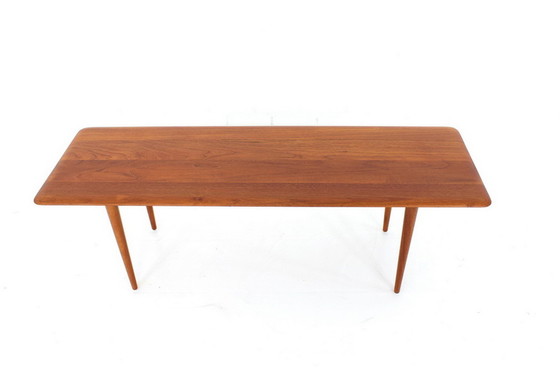 Image 1 of "Minerva" Teak Coffee Table / Table basse de Peter Hvidt & Orla Molgaard Nielsen pour France & Daverkosen