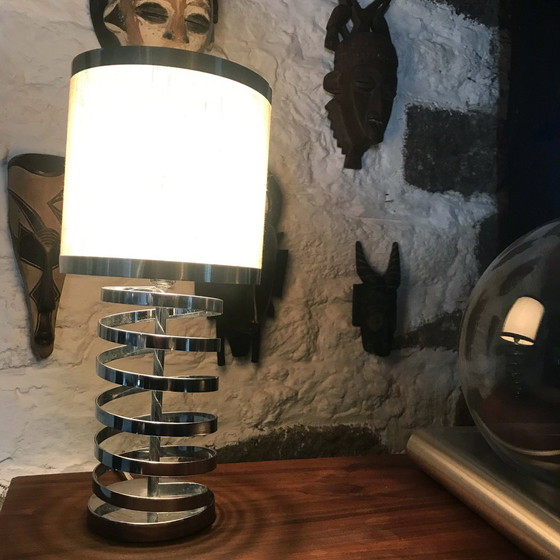 Image 1 of Helical Table Lamp - Space Age - 1970