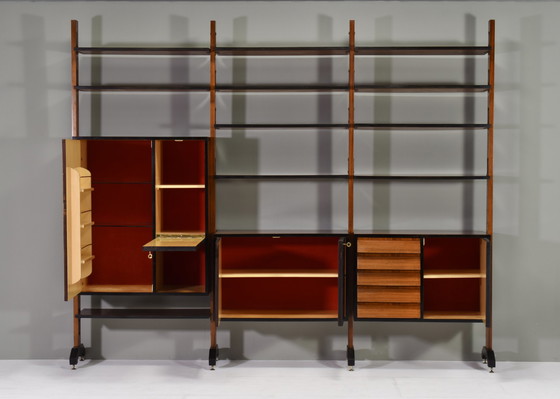 Image 1 of Vittorio Dassi Free Standing Wall Unit for Mobili Cantù – Italy, circa 1960