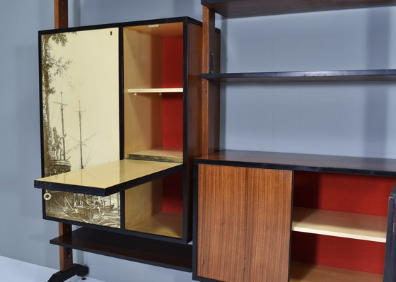 Image 1 of Vittorio Dassi Free Standing Wall Unit for Mobili Cantù – Italy, circa 1960