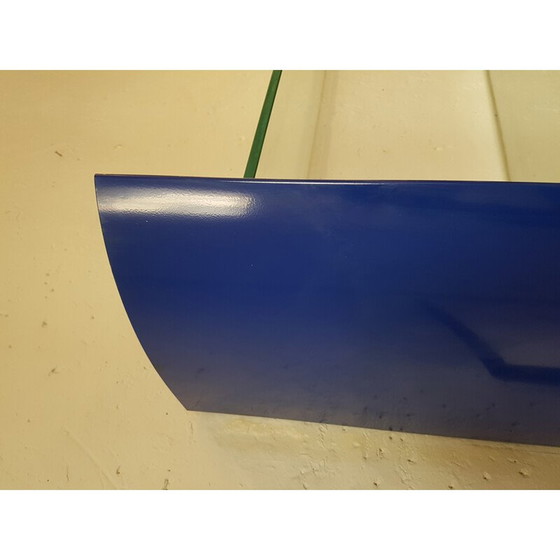 Image 1 of Libreria da parete vintage "TGE" blu in metallo laccato di Alain Chauvel, 1990