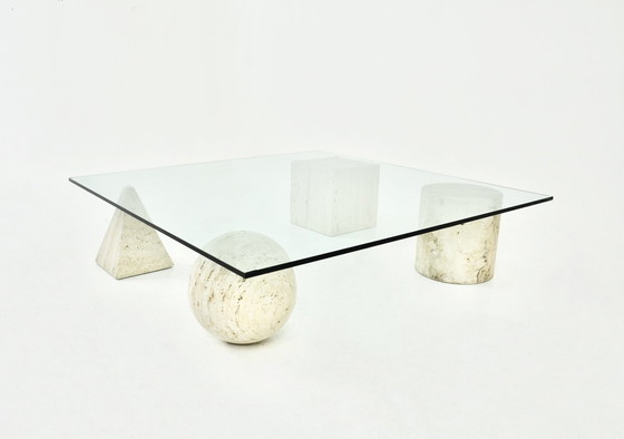 Image 1 of Coffee table style "Metaphora" by Massimo & Lella Vignelli for Casigliani, 1970s