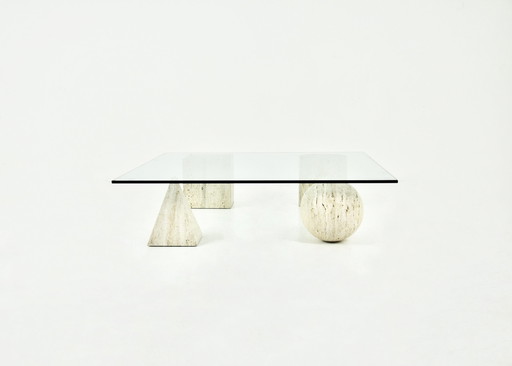 Coffee table style "Metaphora" by Massimo & Lella Vignelli for Casigliani, 1970s