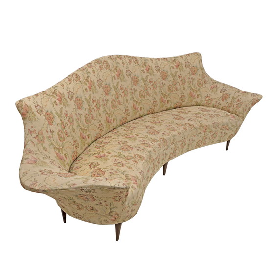 Image 1 of Sofá italiano moderno de mediados de siglo y dos sillones, modelo Manta, década de 1950