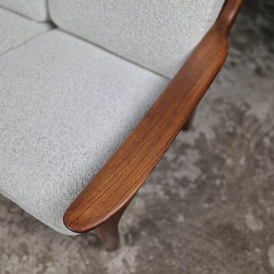 Image 1 of Juul Kristensen canapé 3 places danois vintage 1960 teck