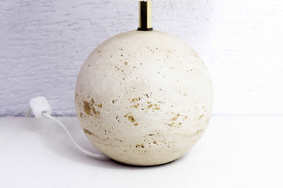 Image 1 of Travertine Table Lamp