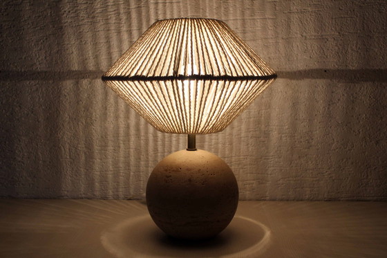 Image 1 of Travertine Table Lamp