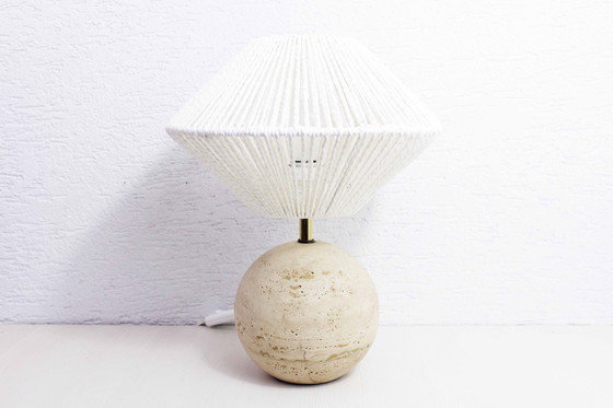 Image 1 of Travertine Table Lamp