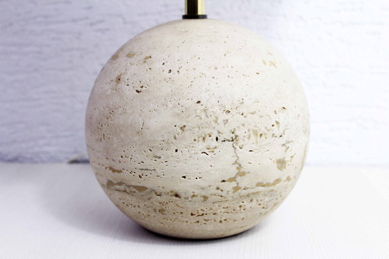 Image 1 of Travertine Table Lamp