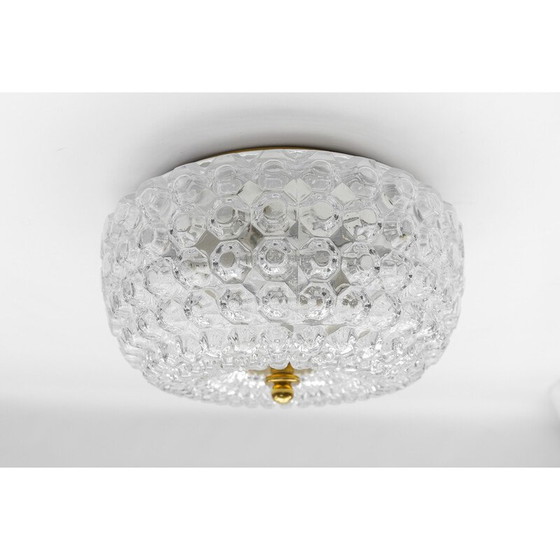 Image 1 of Vintage glass ceiling lamp for Limburg, Germany 1960