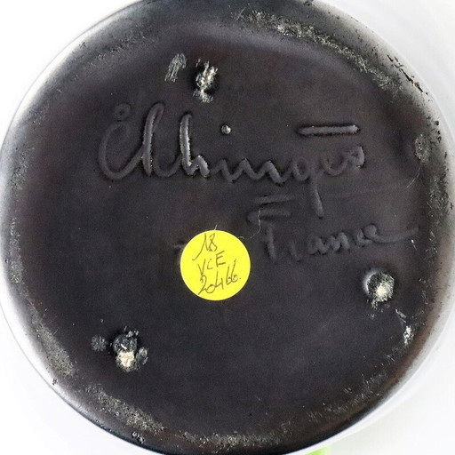 Jarrón vintage con forma de pañuelo de Elchinger, Francia, 1950