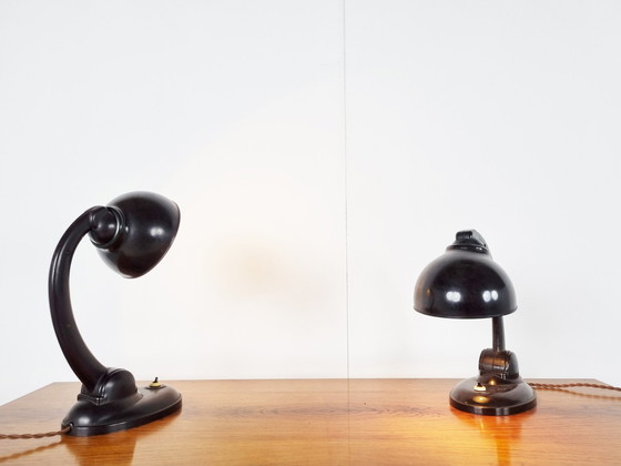 Image 1 of 2x Eric Kirkman Cole bakelite 11126 Table Lamps