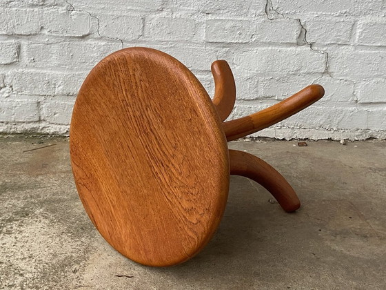 Image 1 of Teak table Side table Stool Stool