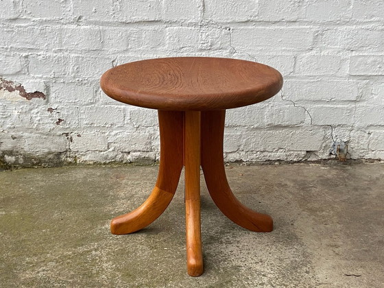 Image 1 of Teak table Side table Stool Stool