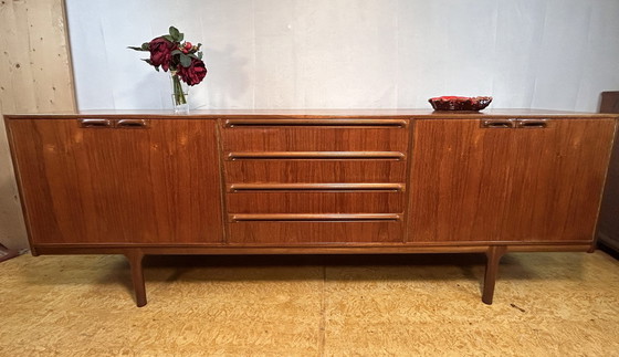 Image 1 of Mid-Century Retro Vintage Teak Sideboard By A.H. Mcintosh 1960 – Designed By Tom Robertson