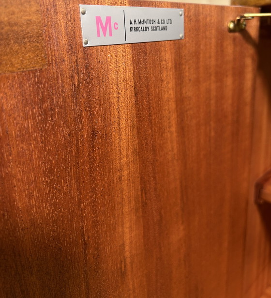 Image 1 of Mid-Century Retro Vintage Teak Sideboard By A.H. Mcintosh 1960 – Designed By Tom Robertson