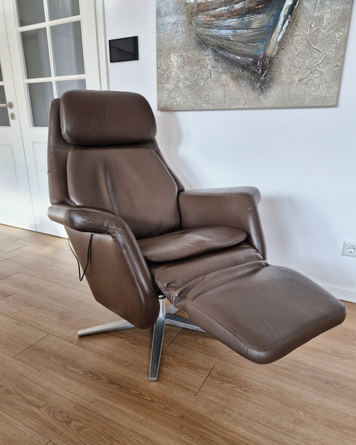 Stressless armchair Sam, 2 yrs. Old, electric, Paloma leather