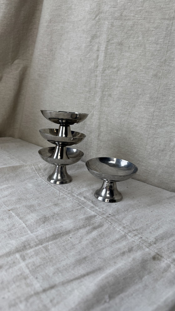 Image 1 of 6X Guy Degrenne Stainless Steel Coupes