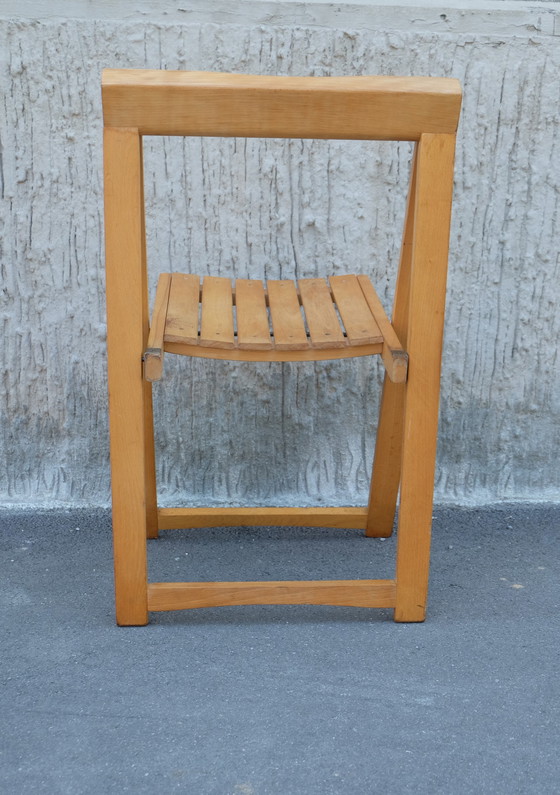 Image 1 of Bazzani beech folding chair by Aldo Jacober