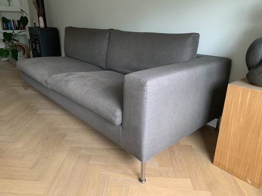 Living Divani Sofa Box In Gray Fabric Nita