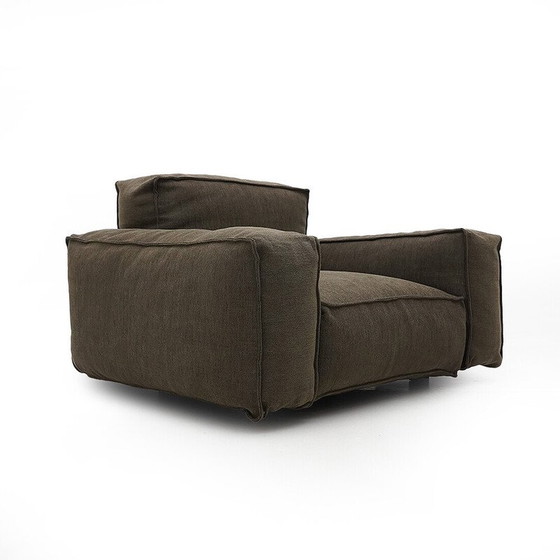 Image 1 of Pair of vintage "Marechiaro" armchairs in black painted metal by Mario Marenco for Arflex, 1970