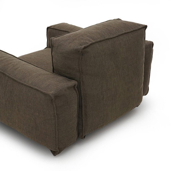 Image 1 of Pair of vintage "Marechiaro" armchairs in black painted metal by Mario Marenco for Arflex, 1970