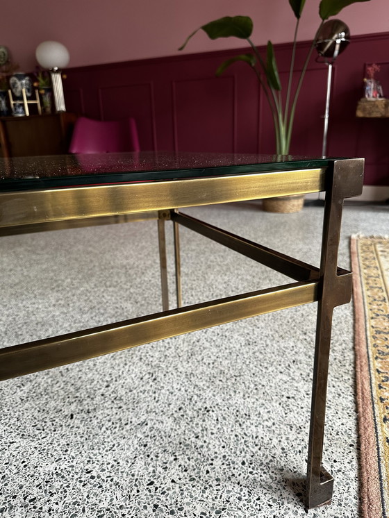 Image 1 of Table basse vintage regency en laiton