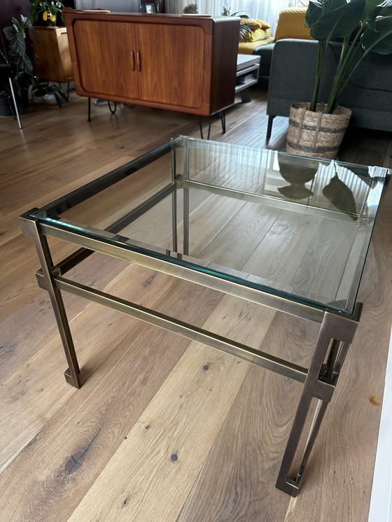 Image 1 of Table basse vintage regency en laiton