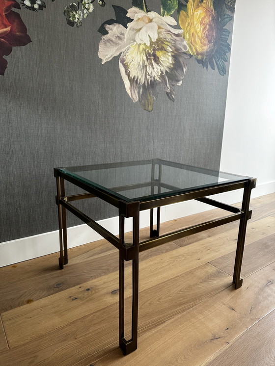 Image 1 of Table basse vintage regency en laiton