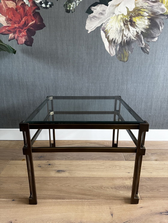 Image 1 of Table basse vintage regency en laiton
