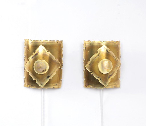 Set of Holm Sorensen Messign Wall Lights, 1960s