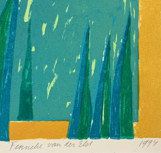 Image 1 of Sérigraphie Fenneke van der Elst - Trois tulipes