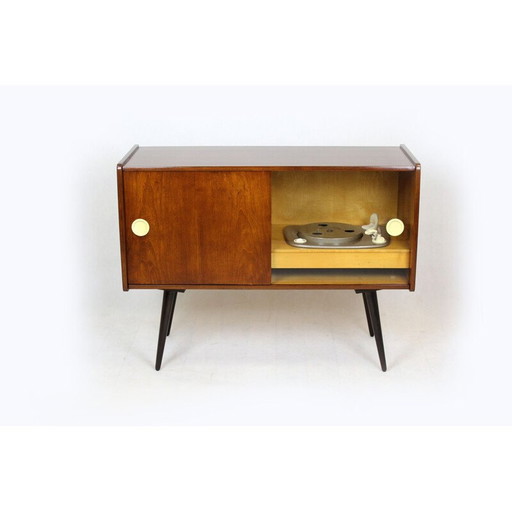 Supraphon vintage record cabinet, 1959