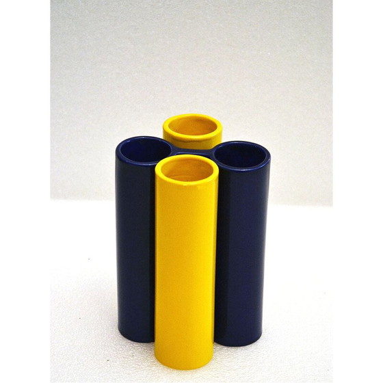 Image 1 of Vintage interlocking ceramic vases by Enzo Bioli for Il Picchio, 1970s