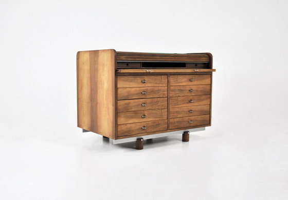 Image 1 of "804" Rolltop Desk By Gianfranco Frattini For Bernini, 1960S