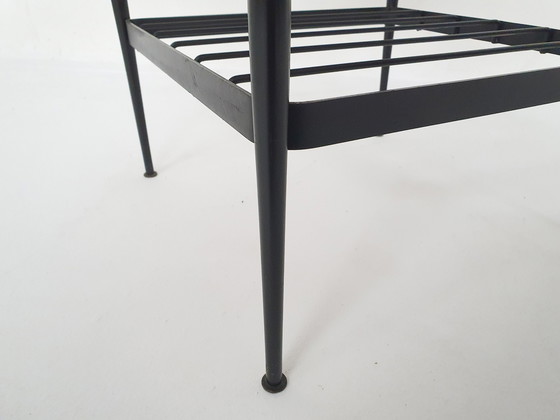 Image 1 of Small teak and metal side table, The Netherlands 1950's