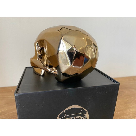 Image 1 of Vintage golden skull by Richard Orlinski, 2021