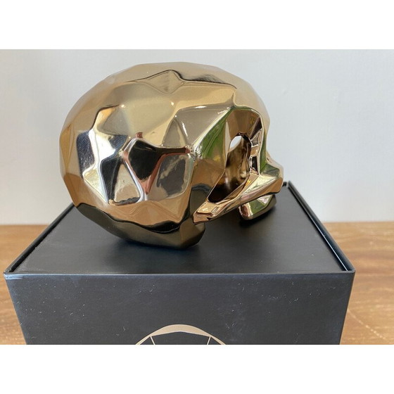 Image 1 of Vintage golden skull by Richard Orlinski, 2021