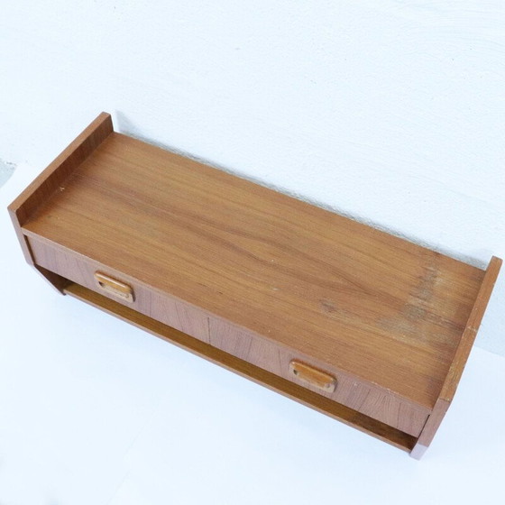 Image 1 of Vintage teak wall shelf, Sweden 1960
