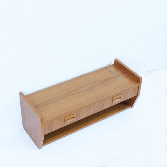 Image 1 of Vintage teak wall shelf, Sweden 1960