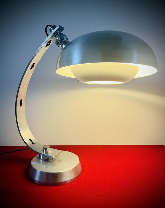 Image 1 of Vintage Italian Desk Lamp Assigned to Angelo Lelli - Arredoluce