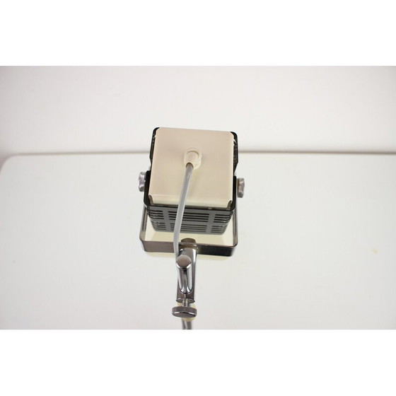 Image 1 of Vintage adjustable table lamp in metal and chrome, Czechoslovakia 1970