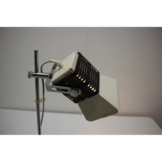 Image 1 of Vintage adjustable table lamp in metal and chrome, Czechoslovakia 1970