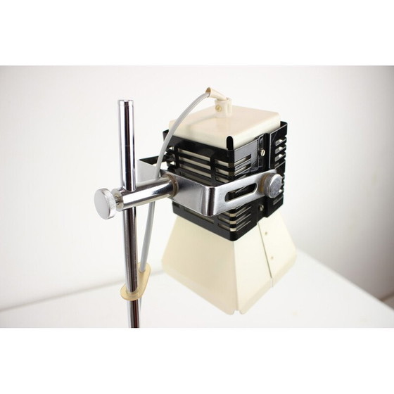 Image 1 of Vintage adjustable table lamp in metal and chrome, Czechoslovakia 1970
