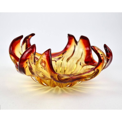 Vintage Murano glass bowl Mandruzzato, Italy 1950s